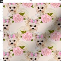 犬 犬柄 ヨーキーの可愛すぎるデザイン 輸入生地 生地 ヨークシャテリア ハンドメイド 素材 ペット ワンちゃん 4枚目の画像