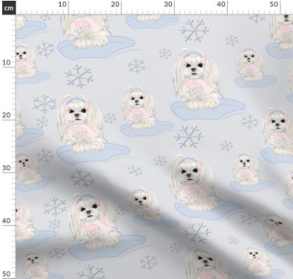 可愛いパネル生地 柴犬、チワワ、マルチーズ ハンドメイド