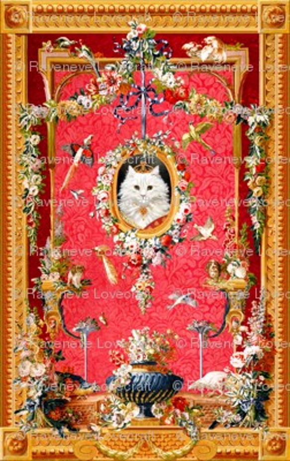 生地 輸入生地 キャット ペルシャ猫 猫柄 ハンドメイド素材 2枚目の画像