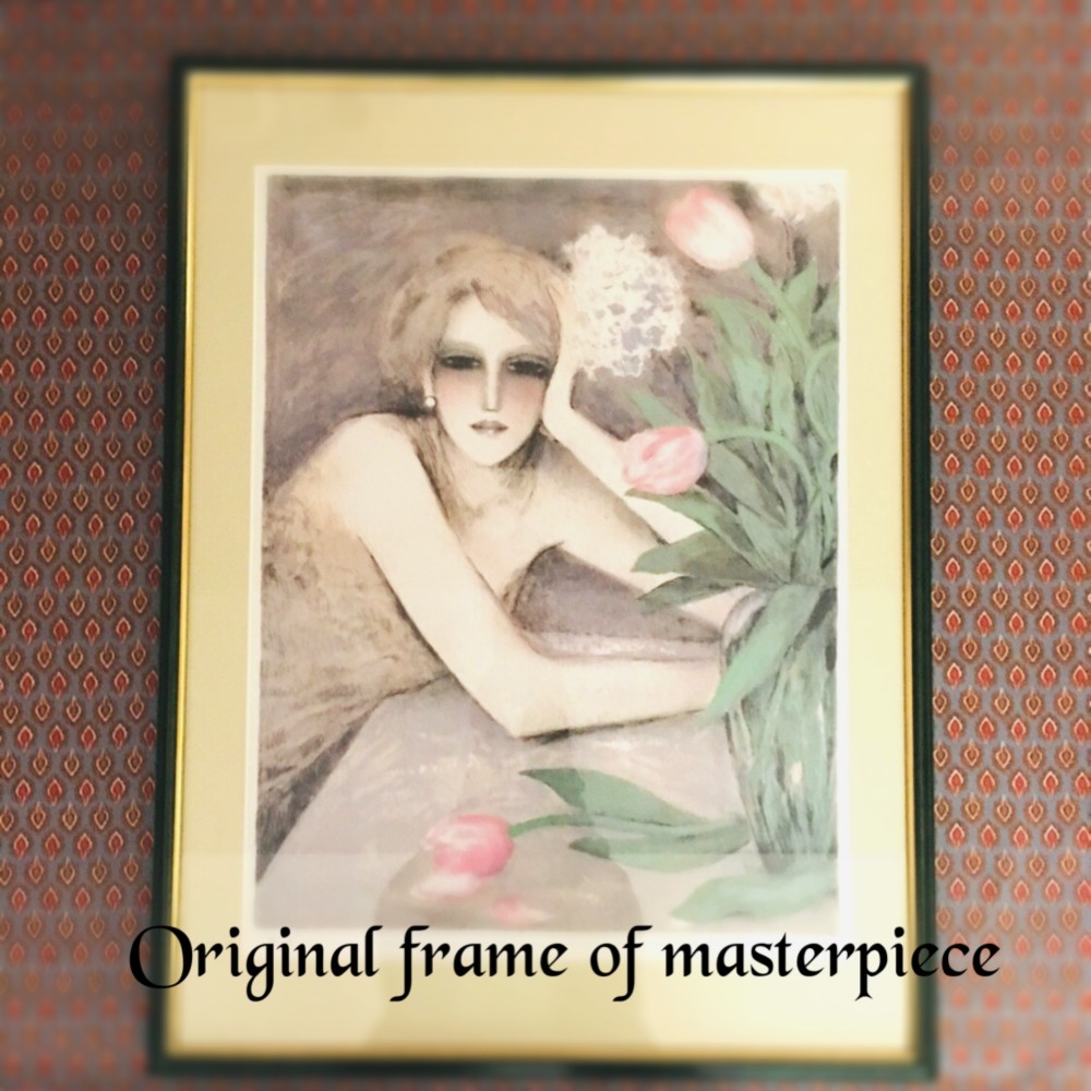 人気のクリスマスアイテムがいっぱい！ チューリップとリタ カシニョール オリジナル額装 アート 大作 絵画