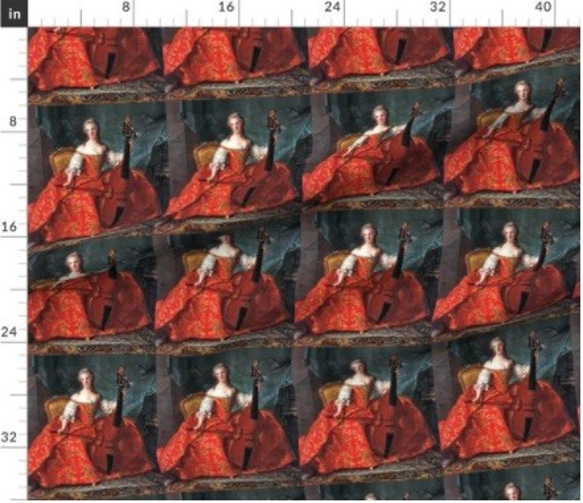マリーアントワネット 貴婦人 クィーン 生地 輸入生地 ロココ調 ビクトリア 中世フレンチ宮廷 2枚目の画像