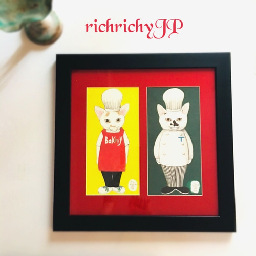 最終お値下げ【廃盤品】ヒグチユウコ　額装　複製画　猫　ネコ 最終お値下げ【廃盤品】ヒグチユウコ 額装 複製画 猫 ネコ 額装