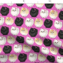 犬 犬柄 ポメラニアンの可愛すぎるデザイン 輸入生地 生地