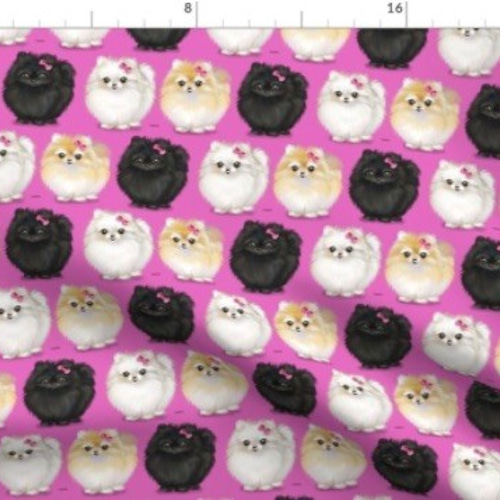 わんちゃんパネル生地ハンドメイド★ポメラニアン 犬 犬柄 ポメラニアンの可愛すぎるデザイン 輸入生地 生地