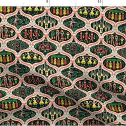 モロッカン柄 幾何学柄 モロッカン モロッコ 手芸 生地 輸入生地 布 布地 コットン 綿 ハンドメイド 1枚目の画像