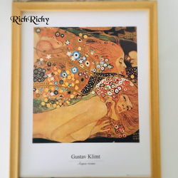 ★美品★ グスタフ・クリムト 水蛇Ⅱ リトグラフ 金箔張り絵画 額装 ☆美品☆ グスタフ・クリムト 水蛇Ⅱ リトグラフ 金箔張り絵画