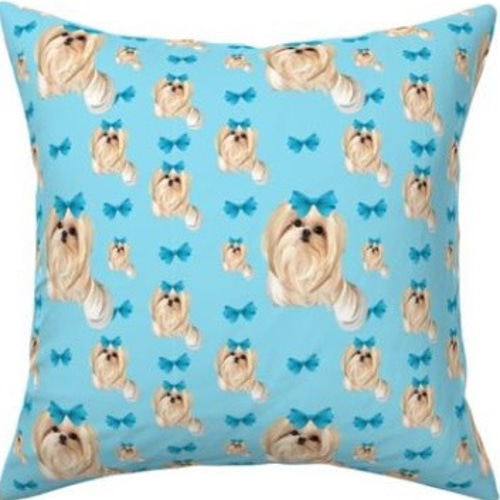 New 輸入生地 シーズー 犬柄 生地 生地 richrichy 通販 8475758