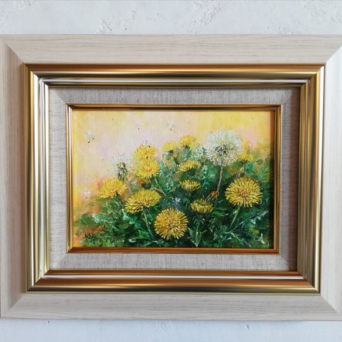 たんぽぽ《額つき油絵原画》 絵画 kei 通販 12935472|Creema たんぽぽ《額つき油絵原画》 絵画 kei 通販 12935472|Creema