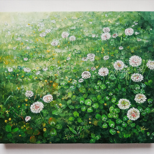 油絵 原画 写実画 額付き 街路樹 油絵 原画 写実画 額付き 街路樹