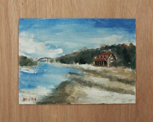 風景画 油彩 約53×45cm 風景画(油絵) 絵画 ビケン 通販 3895070｜Creema(クリーマ)