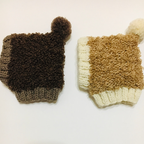 数量限定品 □ シープボアのスヌード □ 小型犬 帽子 チワワ イタグレ