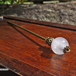 天然石珠簪 -紅水晶- かんざし 朱紋 通販 7482394｜Creema(クリーマ)