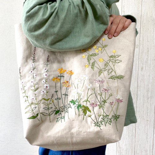 ガーデン刺繍トートバッグ トートバッグ bean 通販 12690581