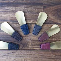 イタリア製牛革の靴べらmini ／ ６色 1枚目の画像