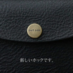 イタリア製牛革のスリムな長財布 ／ イエロー※受注製作 9枚目の画像