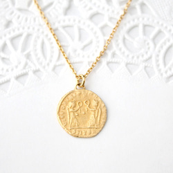 coin necklace H (gold plating)【受注生産】 1枚目の画像