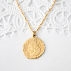 coin necklace H (gold plating)【受注生産】 2枚目の画像