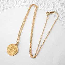 coin necklace H (gold plating)【受注生産】 3枚目の画像