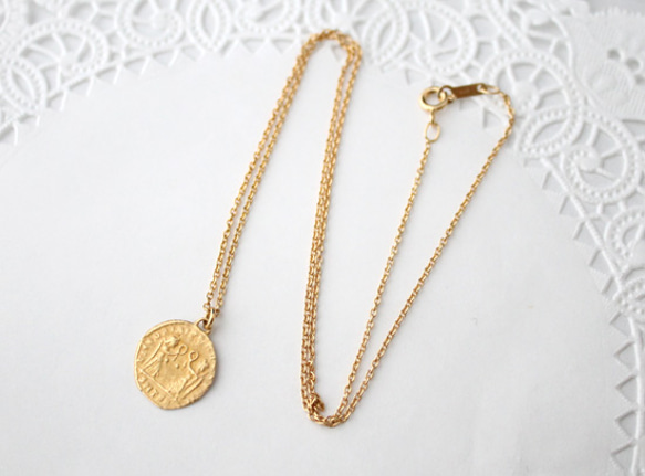 coin necklace H (gold plating)【受注生産】 3枚目の画像