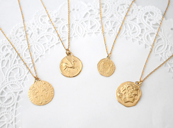 coin necklace H (gold plating)【受注生産】 5枚目の画像