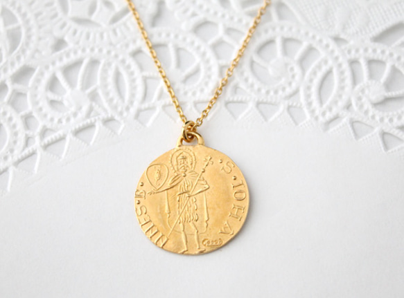 coin necklace K (gold plating) 【受注生産】 2枚目の画像