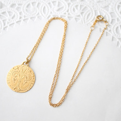 coin necklace K (gold plating) 【受注生産】 3枚目の画像