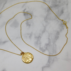Zeus 輪廓硬幣項鍊 [雙面] K24 純金鍍金 第8張的照片