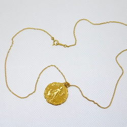 宙斯與亞歷山大硬幣項鍊（雙面型）K24純金電鍍 第10張的照片