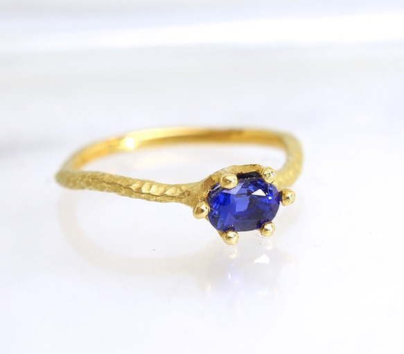 K18 Wave サファイアリング 指輪・リング Jewelry GALLICA 通販