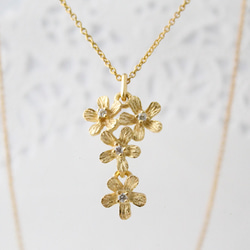 Petit fluer necklace T (k18 plating) 第1張的照片