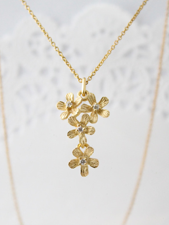 Petit fluer necklace T (k18 plating) 第1張的照片