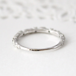 lace ＆ Sapphire ring (rhodium plating) 第4張的照片