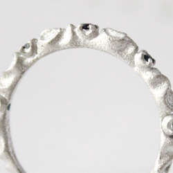lace ＆ Sapphire ring (rhodium plating) 第5張的照片