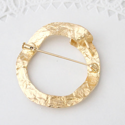 Circle brooch (gold plating) 第2張的照片