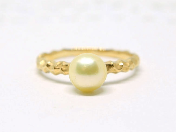 pearl ring (gold plating) 第1張的照片