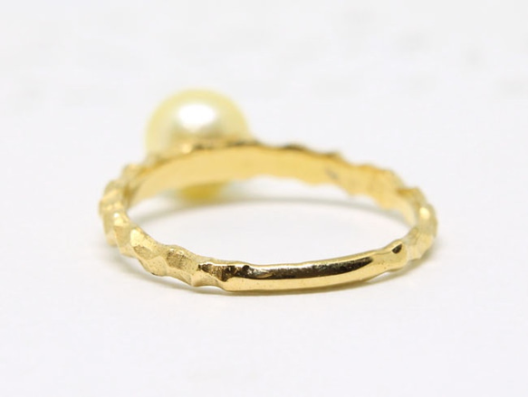 pearl ring (gold plating) 第3張的照片