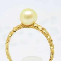 pearl ring (gold plating) 第4張的照片