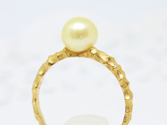 pearl ring (gold plating) 第4張的照片