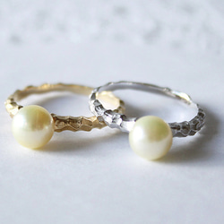 pearl ring (gold plating) 第6張的照片