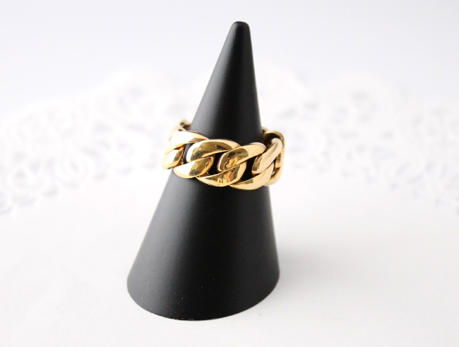 Chain ring  (gold plating)【受注制作】