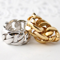 Chain ring  (gold plating)【受注制作】 3枚目の画像