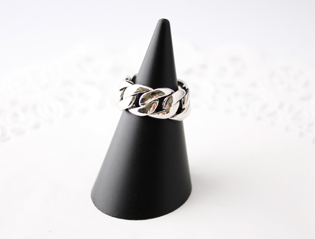 Chain ring  (rhodium plating)【受注生産】