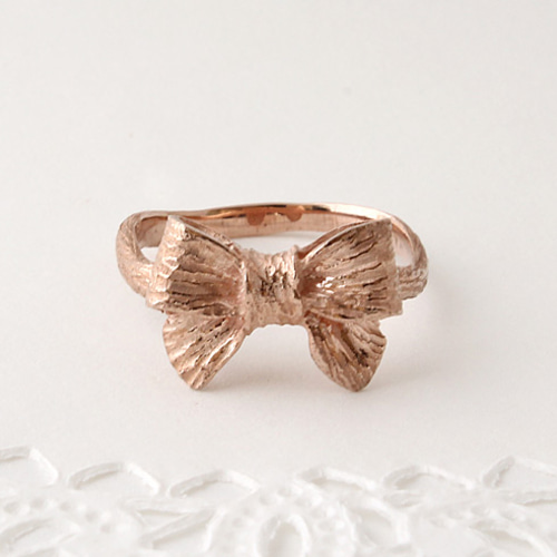 リボンリング（ピンクゴールド） 指輪・リング Jewelry GALLICA 通販 ...