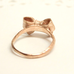 Ribbon ring  (pinkgold plating) 4枚目の画像