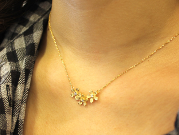 Petit fluer necklace 3 ( gold plating ) 3枚目の画像