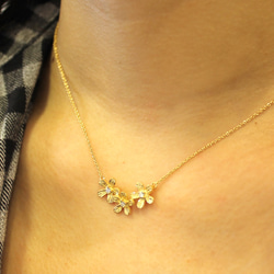 Petit fluer necklace 3 (rhodium plating) 第3張的照片