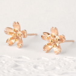 sakura pierce  (pinkgold plating＆gold plating) 1枚目の画像