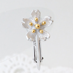 sakura earring (rhodium＆gold plating)【訂製】 第2張的照片