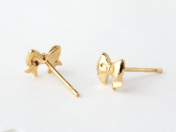 Ribon pierce (gold plating) 第2張的照片