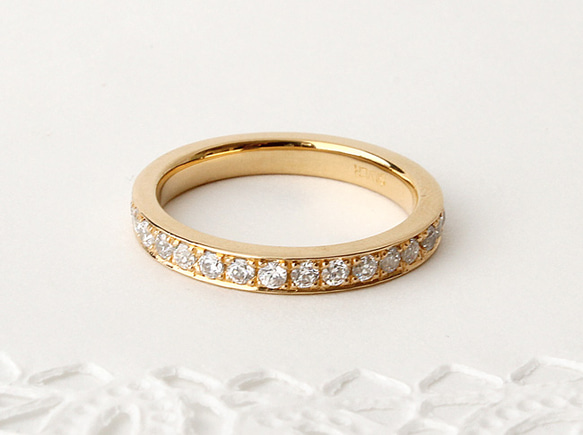 Eternity CZ ring  (gold  plating) 1枚目の画像